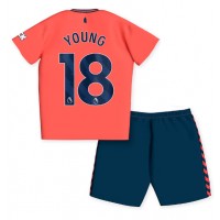 Camisa de time de futebol Everton Ashley Young #18 Replicas 2º Equipamento Infantil 2023-24 Manga Curta (+ Calças curtas)